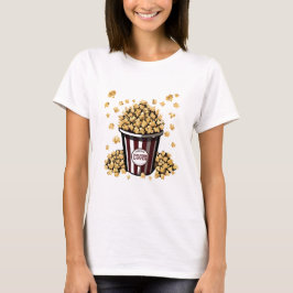 ポップコーン愛好家 Tシャツ