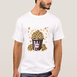 ポップコーン愛好家 Tシャツ
