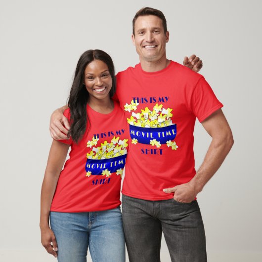 ポップコーン映画の時間 Tシャツ (ユニセックス)