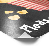 ポップコーン映画シャワートリートサイン フォトプリント            (角)