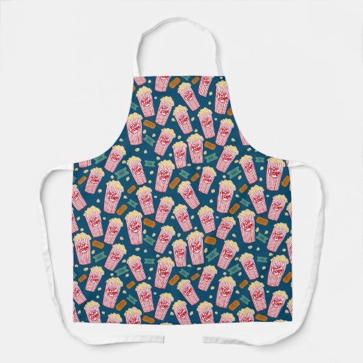 ポップコーン映画ナイトシネマテレビユニーク映画 エプロン (正面)