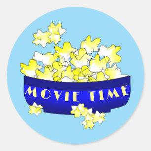 ポップコーン映画時間 ラウンドシール