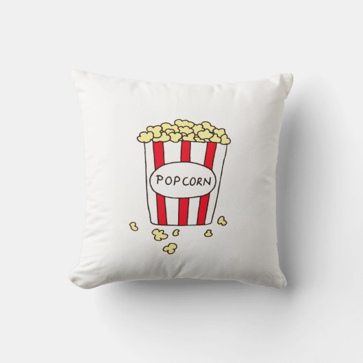 ポップコーン映画館テレビルームデコール クッション (正面)