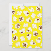 ポップコーン映画館子供の誕生日パーティー 招待状 (裏面)