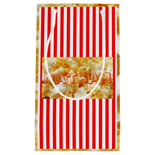 ポップコーン映画館抱き枕 スモールペーパーバッグ (正面)