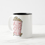 ポップコーン映画 ツートーンマグカップ (正面左)