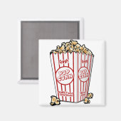 ポップコーン映画 マグネット (正面/裏面)