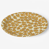 ポップコーン模様 ペーパープレート (アングル)