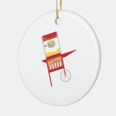 ポップコーン機械 セラミックオーナメント (左)