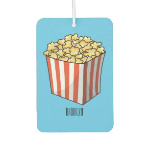 ポップコーン漫画イラストレーション カーエアーフレッシュナー