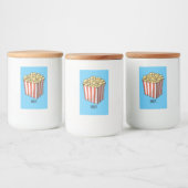 ポップコーン漫画イラストレーション フードラベル (ボトル)