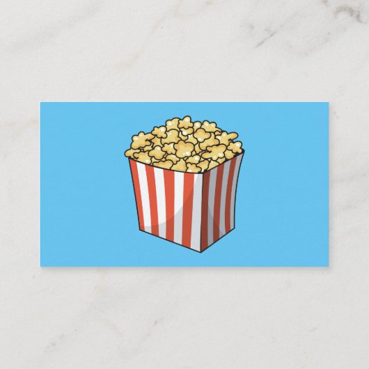 ポップコーン漫画イラストレーション 名刺 (裏面)