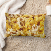 ポップコーン色/白黒 ランバークッション (ブランケット)