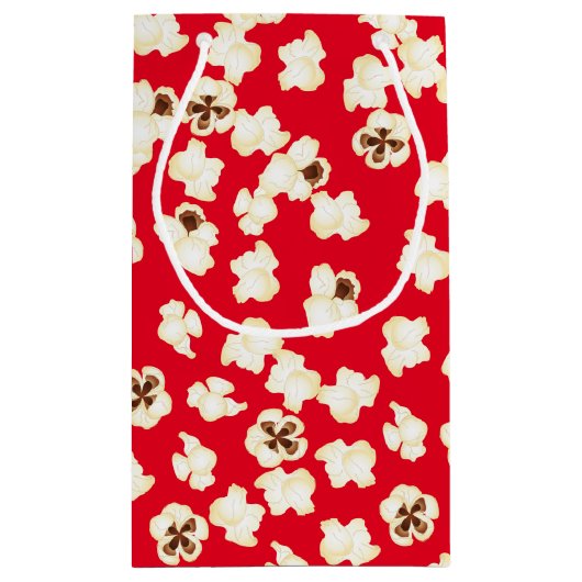 ポップコーン誕生日パーティー映画館 スモールペーパーバッグ (裏面)