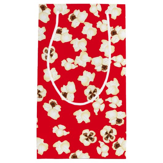 ポップコーン誕生日パーティー映画館 スモールペーパーバッグ (正面)