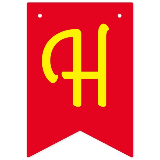 ポップコーン誕生日パーティー映画館 バンティングフラッグ (第2の旗)