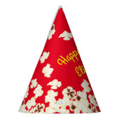 ポップコーン誕生日パーティー映画館 パーティーハット (左)