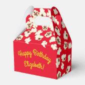 ポップコーン誕生日パーティー映画館 フェイバーボックス (裏面サイド)