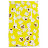 ポップコーン誕生日パーティー映画館 ミディアムペーパーバッグ (正面)