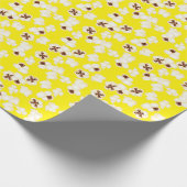 ポップコーン誕生日パーティー映画館 ラッピングペーパー (角)