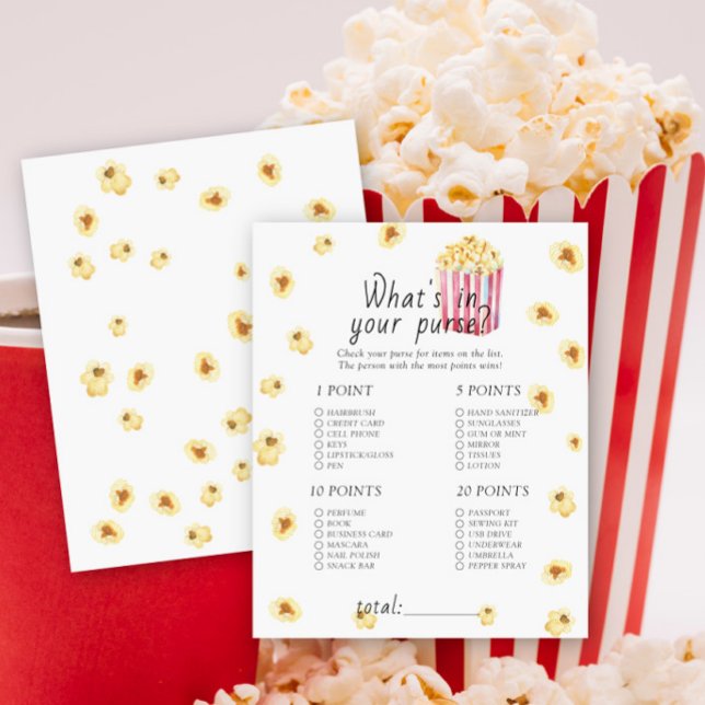 ポップコーン赤ちゃんシャワー – あなたの財布ゲームの何 (クリエイターアップロード済み)
