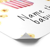 ポップコーン赤ちゃんシャワー – そのベビー食品の名前 ポスター (角)