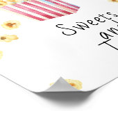 ポップコーン赤ちゃんシャワー – スイーツとお菓子 ポスター (角)