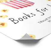 ポップコーン赤ちゃんシャワー – ベビーポスター用の本 ポスター (角)