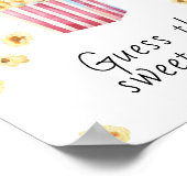 ポップコーン赤ちゃんシャワー – 甘い混乱を推測 ポスター (角)