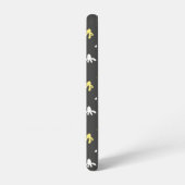 ポップコーン電話ケース(ダークグレー&バターイエロー) SAMSUNG GALAXYケース (左側面)