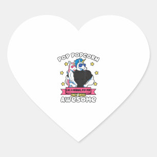 ポップコーン１キッド父の日ポップポップユニコーン グラ ハートシール