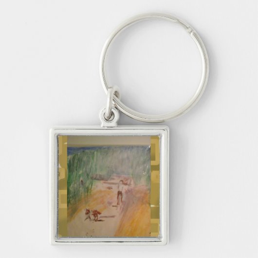 ポップコーン アニメ アブストラクト キーホルダー (正面)