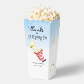 ポップコーン ウェディングに立ち寄ってくれてありがとう フェイバーボックス (はじけた状態)