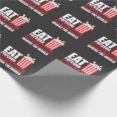 ポップコーン·ウォッチ映画，世界映画を無視 ラッピングペーパー (角)