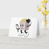 ポップコーン カード (黄色い花)