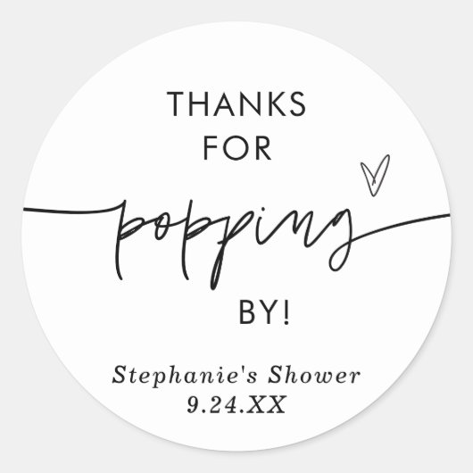 ポップコーン ギフト シール サプライズ訪問ありがとう (正面)