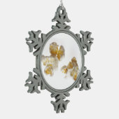 ポップコーン スノーフレークピューターオーナメント (左)