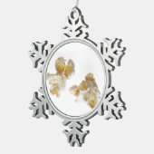 ポップコーン スノーフレークピューターオーナメント (右)