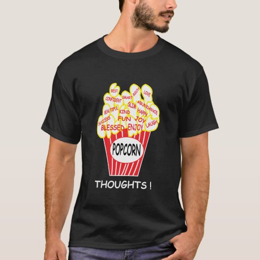 ポップコーン・ソート ポジティブ・マインド Tシャツ (正面)