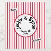 ポップコーン テーマ オーダーメイド ワインラベル (シングルラベル)