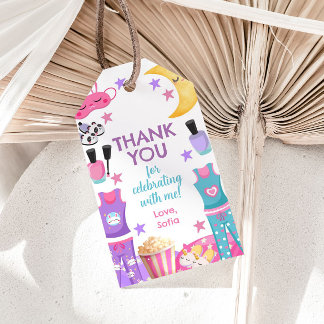 ポップコーン&パジャマメッセージカード ギフトタグ