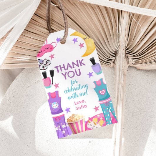 ポップコーン&パジャマメッセージカード ギフトタグ