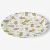 ポップコーン!ピーナッツ!お皿!ボールパークカーニバルパーティー ペーパープレート (アングル)