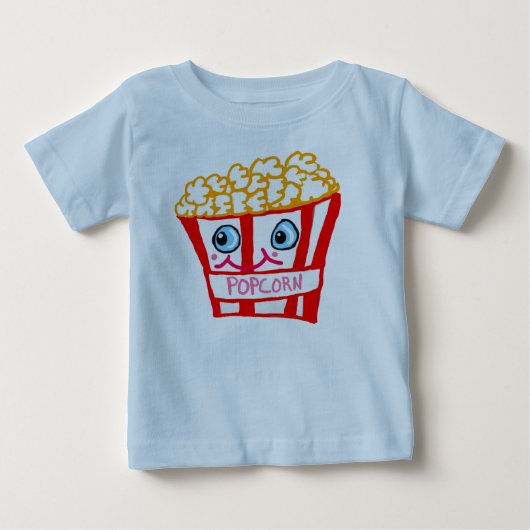 ポップコーン🍿 ベビーTシャツ (正面)