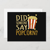 ポップコーン・ポップコーンズが食べ物を食べる好きだと言ったか 案内ポストカード (正面/裏面)