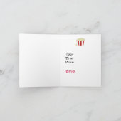 ポップコーン&ムービーナイト招待状 招待状 (内部)