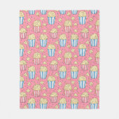 ポップコーン&ムービーナイト魔法 フリースブランケット (正面)