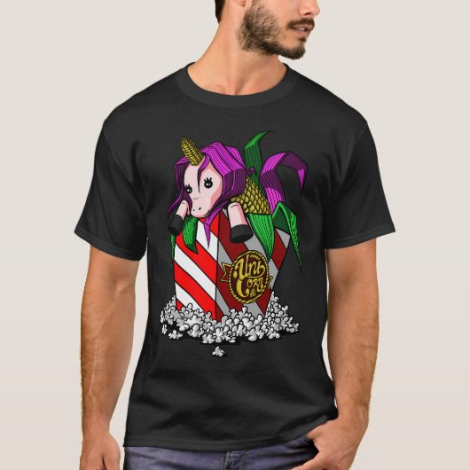 ポップコーン ユニコーン Tシャツ (正面)
