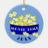 ポップコーン 映画の時間 セラミックオーナメント (正面)