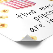 ポップコーン – 瓶に入っているポップコーンの数を推測する ポスター (角)